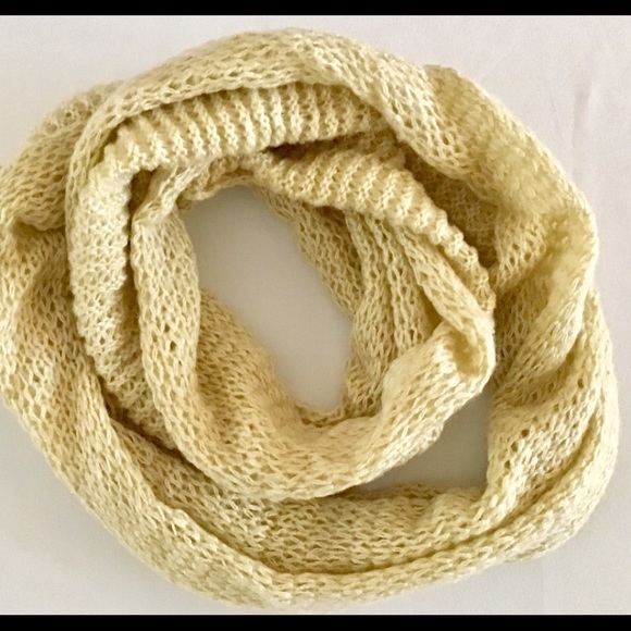 New Under One Sky Knit Light Tan Infinity Scarf - Picture 2 of 4